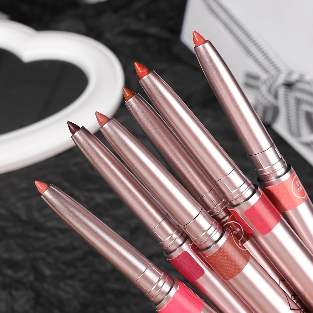 Matte Smooth Waterproof Lipliner Pencil Velvet Nude Lipstick Pen Sexy Red Brown Pigments Makeup Long Lasting Lip Tint Cosmetics