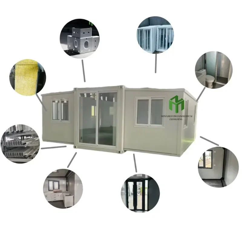 Chinese Manufacturers Can Customize Prefabricated Double Wing Extended Container Houses