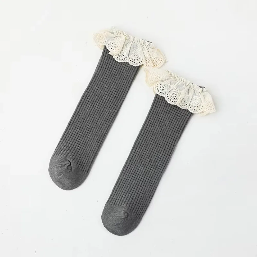 

Baby Dress Cotton Princess Stockings Lace Stuff Soft Long Socks Ruffle Stockings