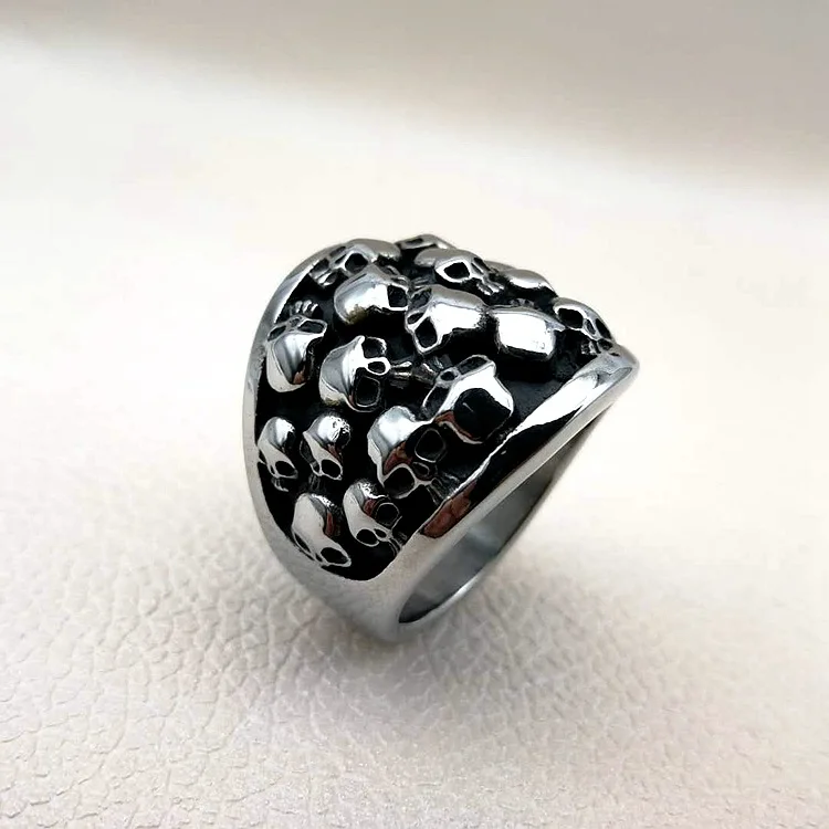 7 to 15 size Big Punk Biker Skull Ring For Man Unique Punk Men Cool Jewelry Vintage Streampunk Jewelry Motorcycle Ring