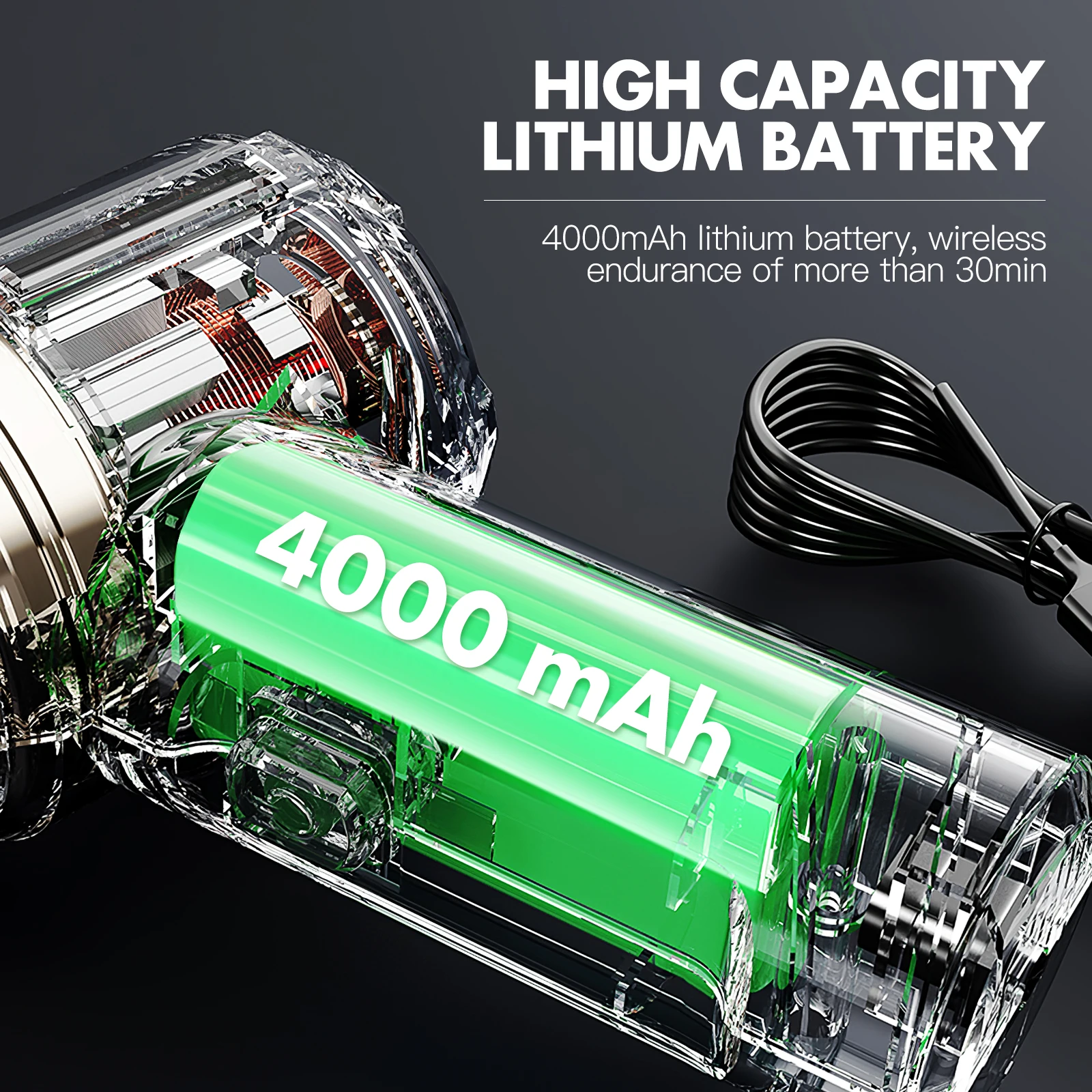 

Vacuum Cleaner Air Duster Blower Motor Portable Rechargeable Hand Electric for Computer Car Desktop Cleaning Suction Wireless