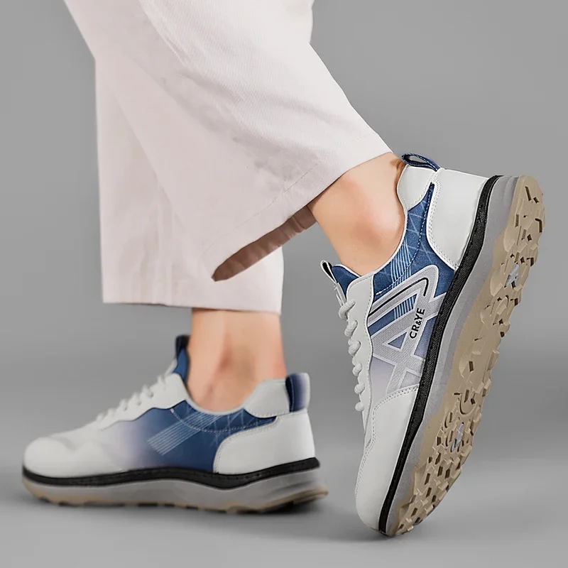 

Высококачественная новая удобная мужская обувь на шнуровке Four Seasons, износостойкая профессиональная уличная мягкая мужская обувь для отдыха на лужайке, для гольфа