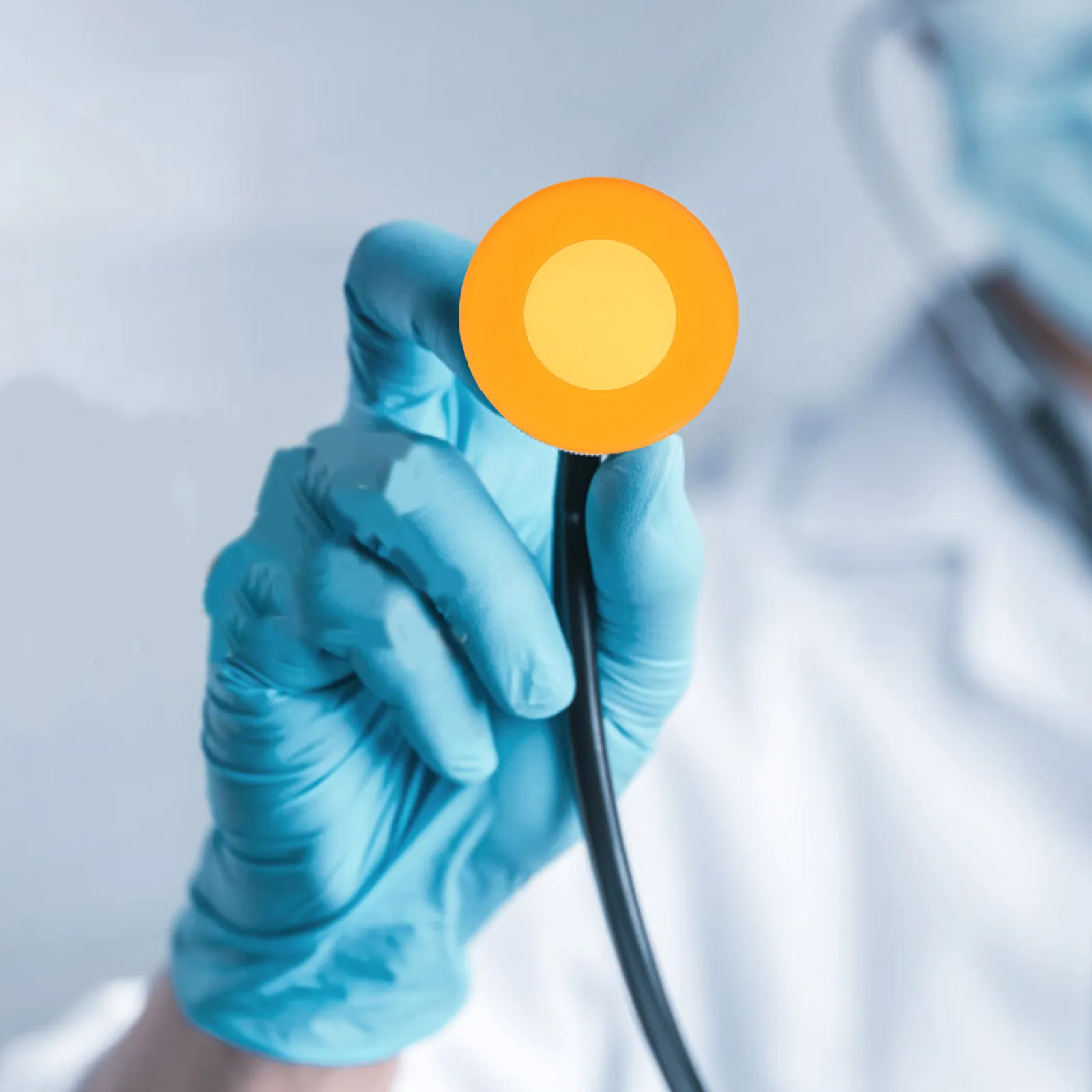 

16Pcs Stethoscope Cover Silicone Disposable Protective Head Cover Universal Practical Accessories Stethoscope Protector