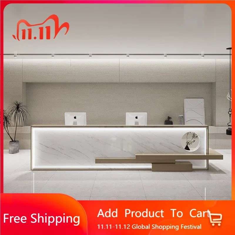 

Universal Computer Desk Coffee Reception Salon Counter Cash Register Clothing Professional Bureau Chambre Commercial Furniture