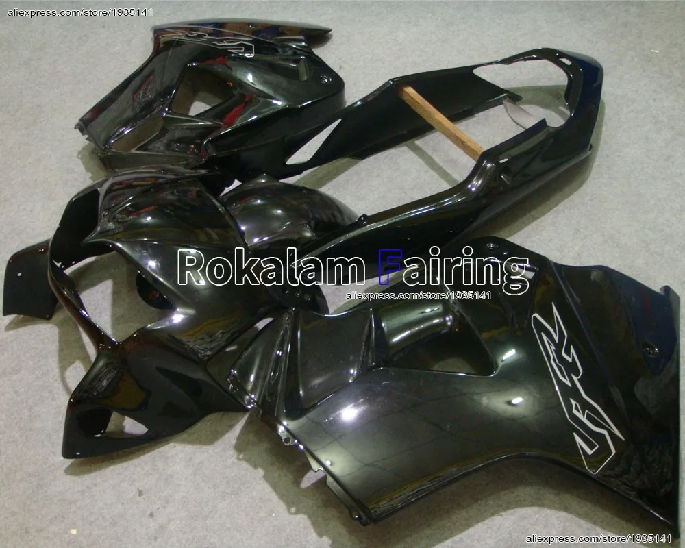 For Honda VFR800 98 99 00 01 VFR 800 VFR800RR 1998 1999 2000 2001 VFR 800RR Whole Black Bodywork Fairing of Motorcycle