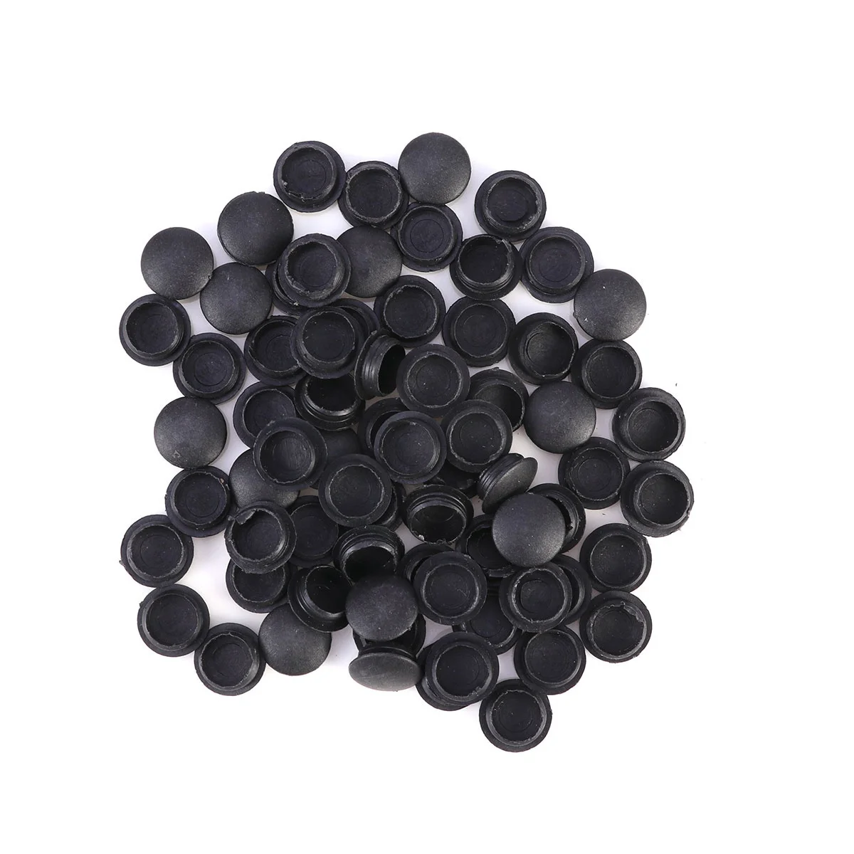 

50 pcs 12Mm Screw Covers Plastic Hinge Decorative Caps For Cabinet Door Window Drawer Fasteners Black Hinge Plate Hardware