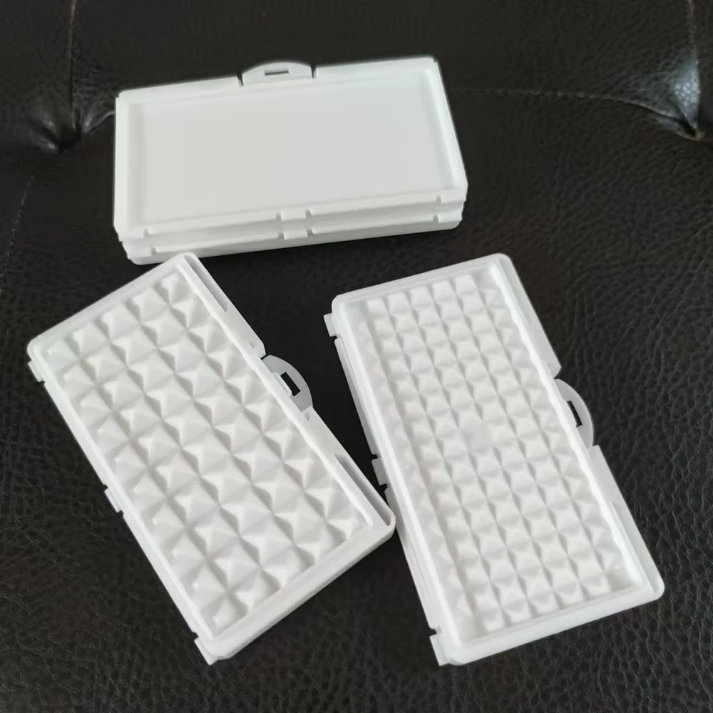 White Diamond Jewelry Storage Box 3-10mm Gemstone Display Organizer Case for Store Gems Bare Stone Packaging Cover Tray