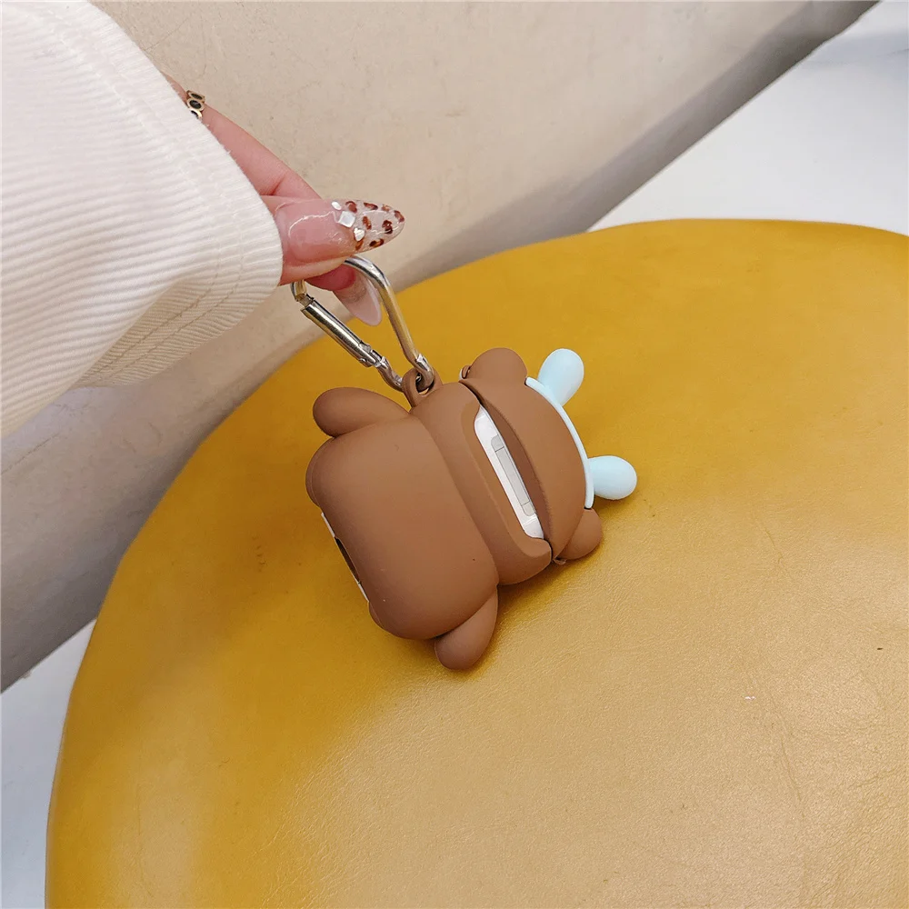 Funda protectora para auriculares inalámbricos, funda de silicona con dibujos animados creativos, búho, bolsa de decoración genial, para Airpods 4, 2024, 3 pro 2