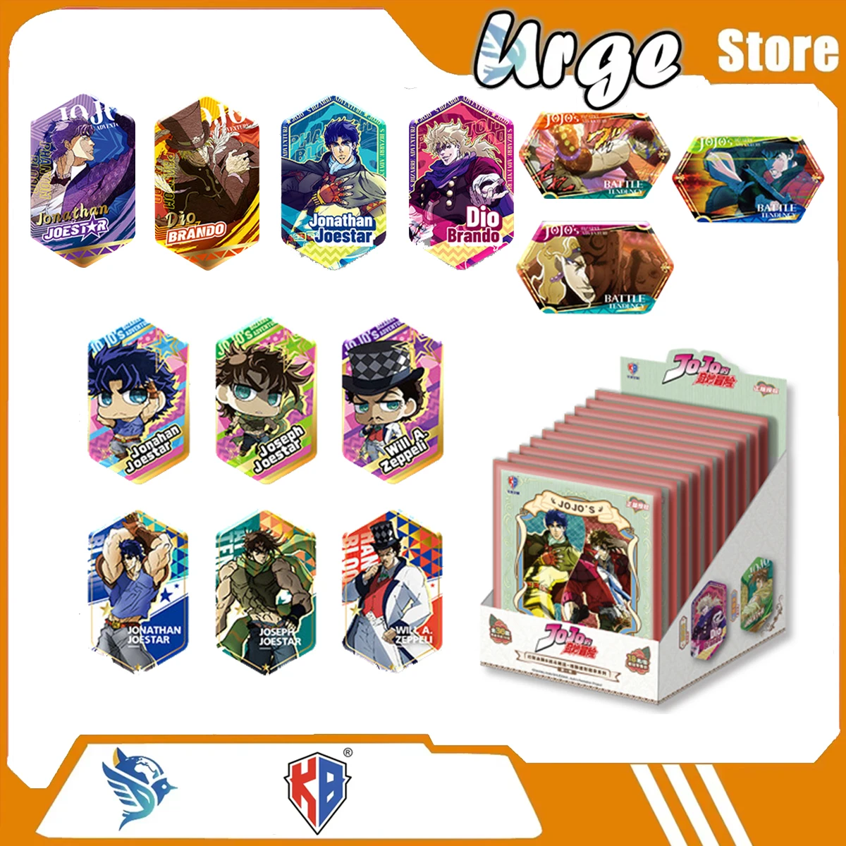 KaBao JoJo's Bizarre Adventure Badge Millet Collection Periphery Anime Ornament Cartoon Gift Trendy Toys Surprise Like Rare