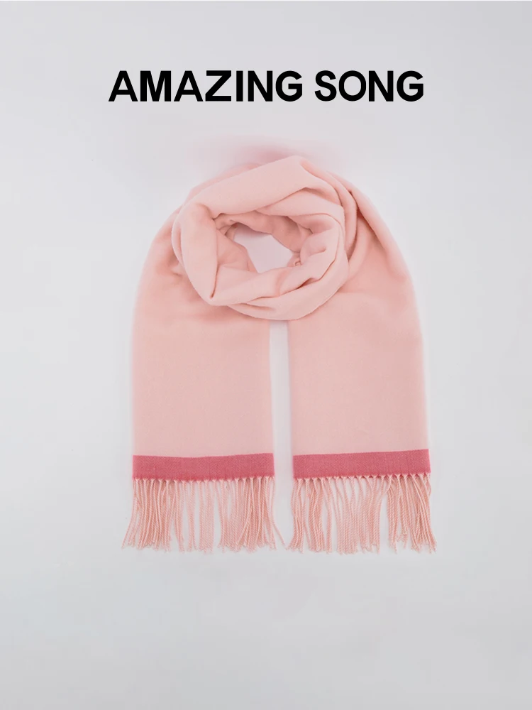 Amazing Song Thin Wool Scarf 2024SS NEW Simple Soft Scarf 205CM 80.7inches