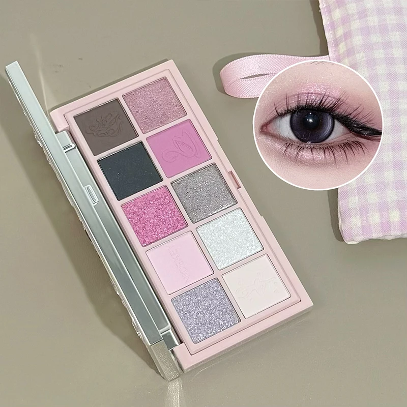 Rosa Ballett-Make-up-Geschenkbox, Puder, Lippenschlamm, Lidschatten, Hochglanz-Make-up-Set, Weihnachtsgeschenk