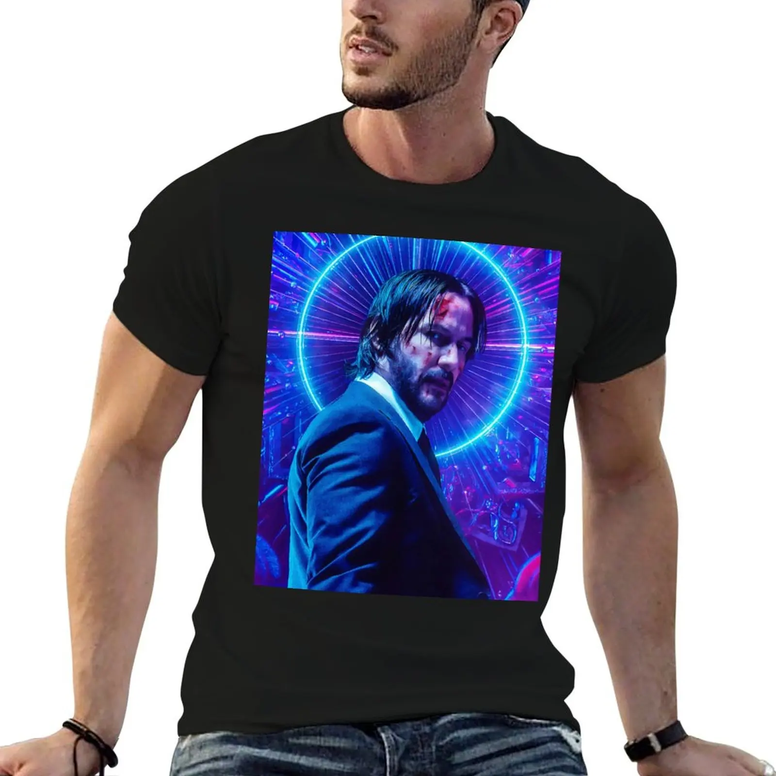 

John wick T-Shirt t shirts cotton 100% man t shirts graphic anime t shirts oversize T-Shirt