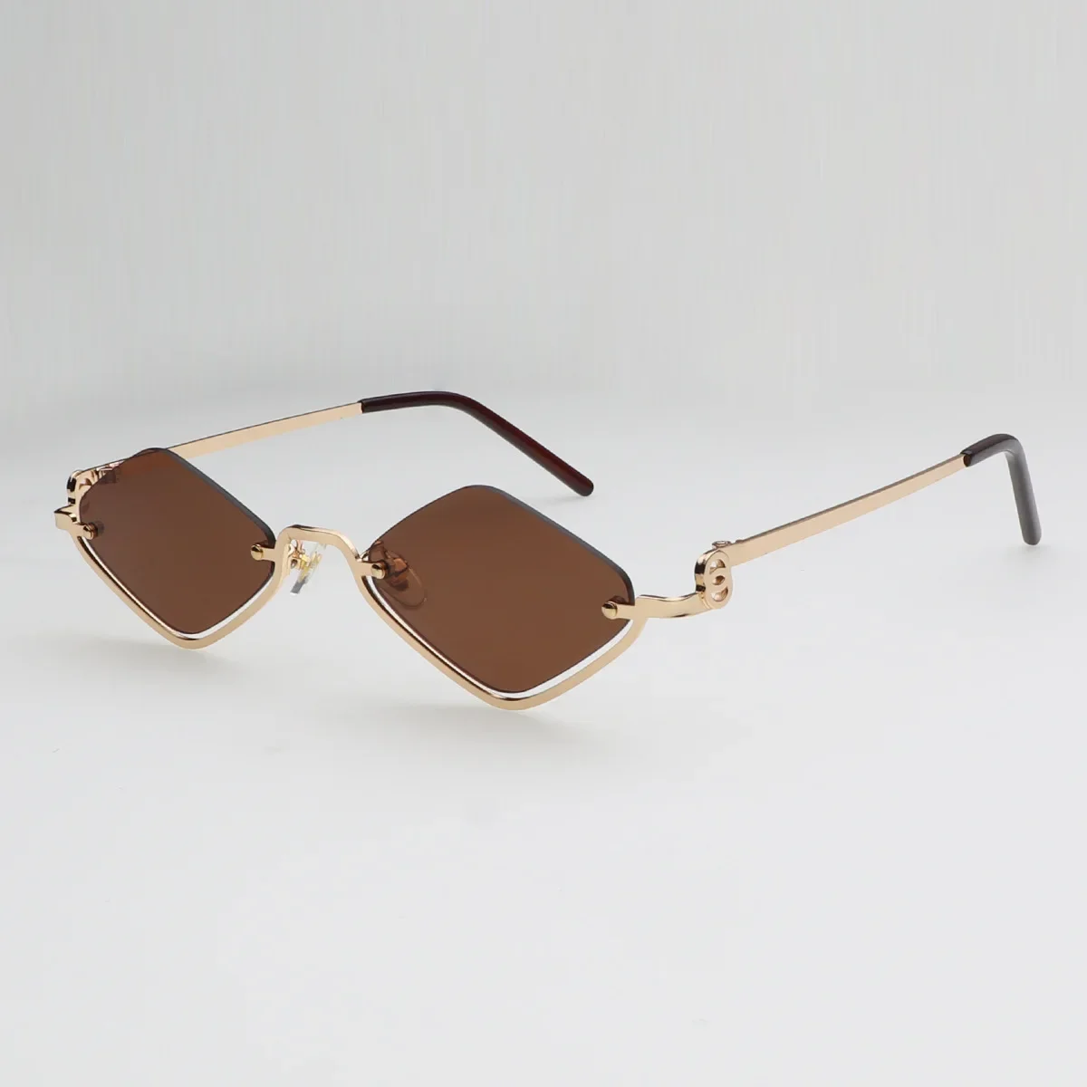 New Metal Half Frame Women's Sunglasses