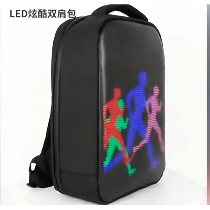 

LED backpack outdoor promotion driving, riding backpack waterproof mobile phone control