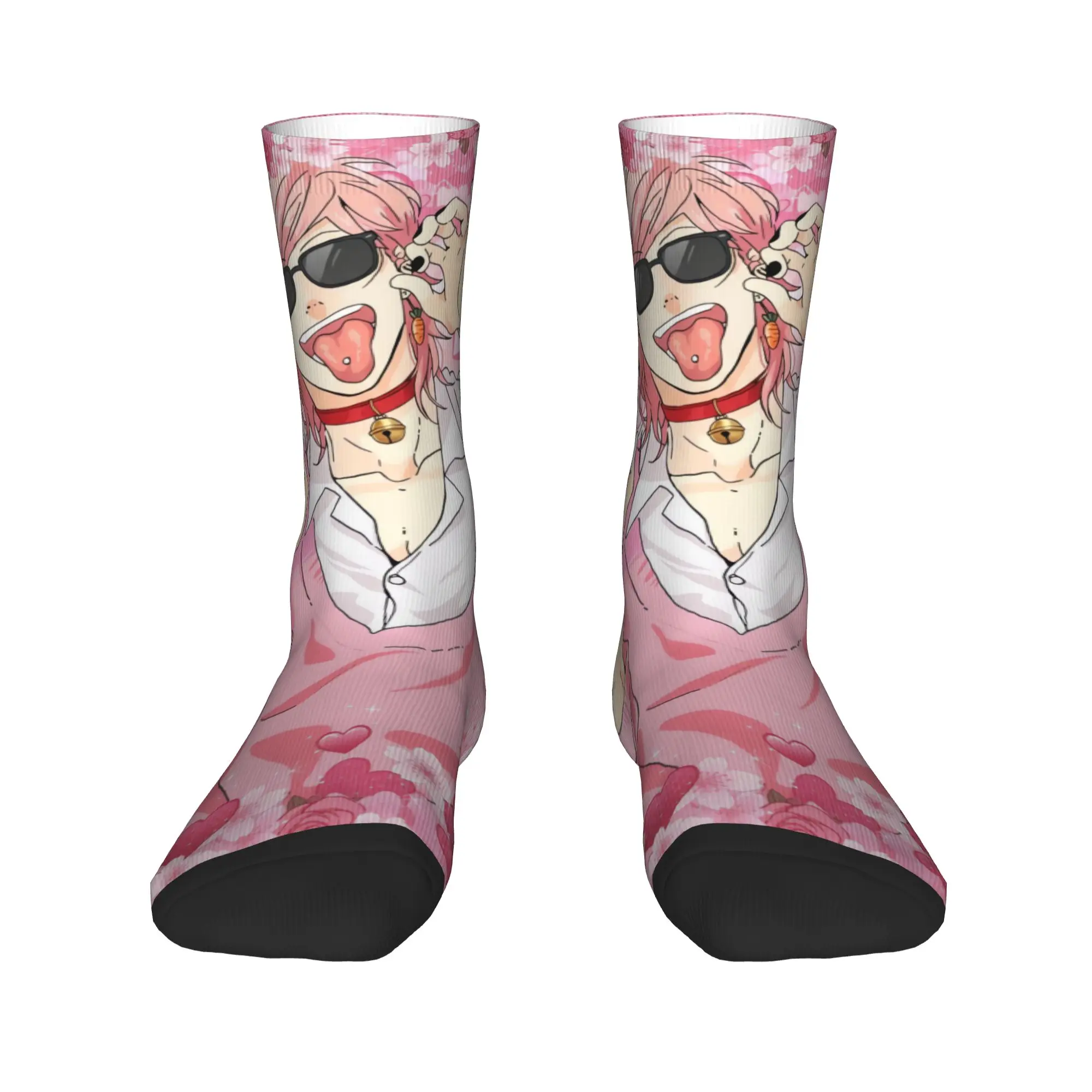 Yarichin B Club Yuri Socks  Non Slip Stockings Adults Men High Quality Skateboard Socks Winter Gothic Graphic Socks