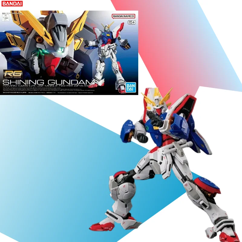 

【IN STOCK】Bandai RG 1/144 GF13-017NJ Shining Gundam (RG 42) Model Kit, Mobile Fighter G Gundam Assembly Figure with Original Box