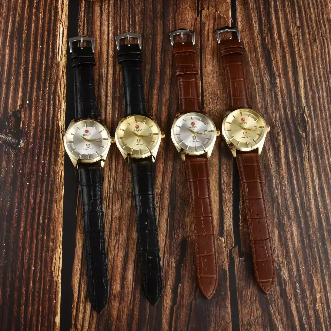 Goldenes Seepferdchen-Lederarmband Minimalistische Wasserdichte Armbanduhr - Automatische Mechanische Einzelkalender-Geschäftsuhr für Herren – Detail 7