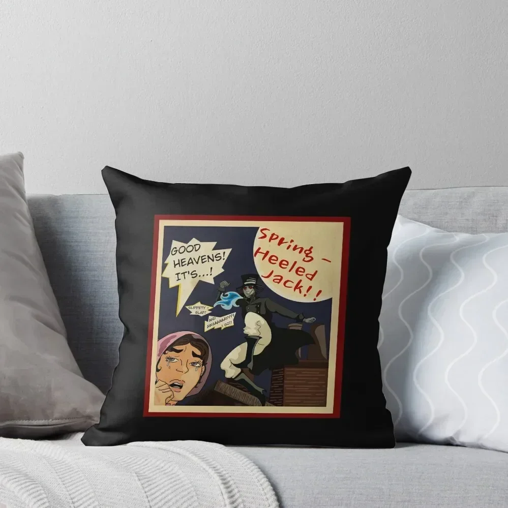 

LpotL Spring Heeled Jack Comic Style Throw Pillow Christmas Covers ornamental pillows Christmas s Covers pillow