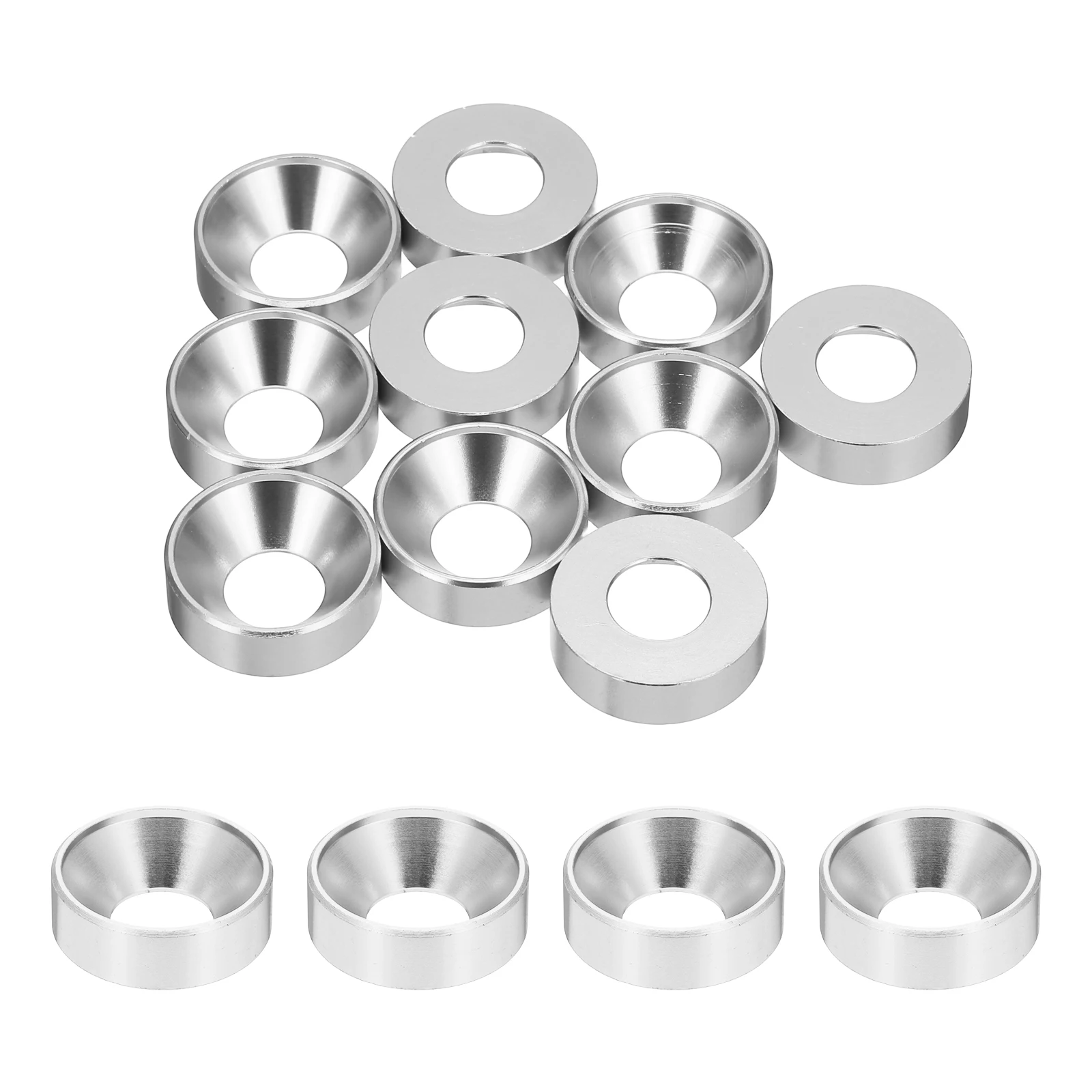 10pcs M10 Counterbore Washers 22mm/0.87inch Anodized Aluminum Alloy Head Gaskets for Screw RC FPV PC Accessories Parts