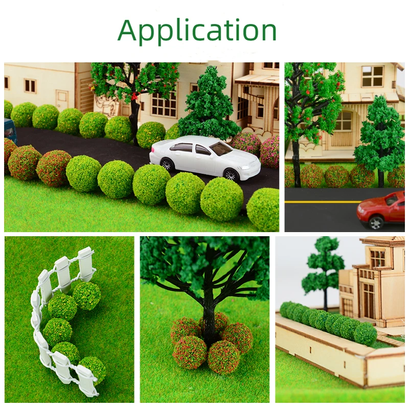 15pcs Artificial Grass for Diorama Scenery Grass Bush Shrub Flower Cluster Miniature City Street Landscape Garden Decoration