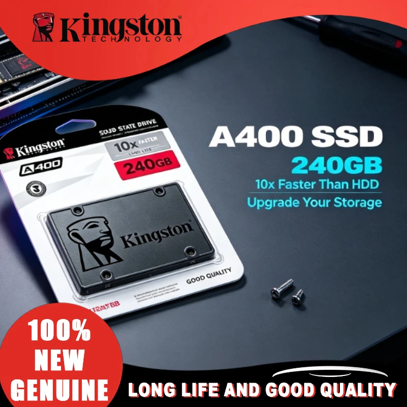100% NEW Kingston for Laptop Desktop PC Internal Solid State Drive 2.5 Inch SATA III SSDs HDD Hard Disk   256GB 512GB A400 SSD