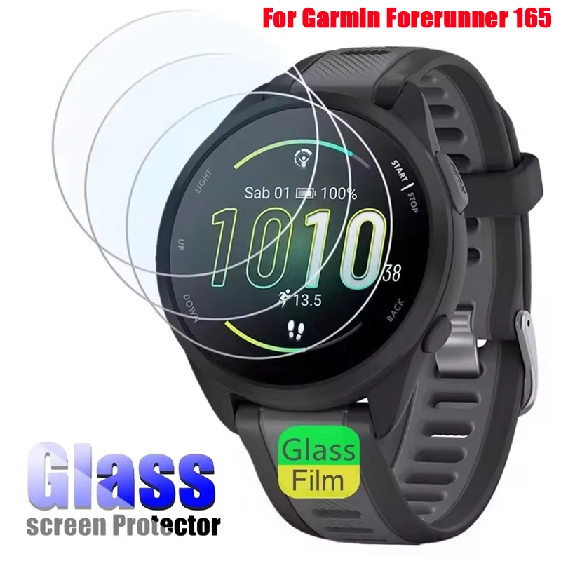 2-4 stücke Gehärtetem Glas Für Garmin Forerunner 165 Musik Smartwatch Screen Protector Filme Für Garmin Forerunner 165 Schützen glas