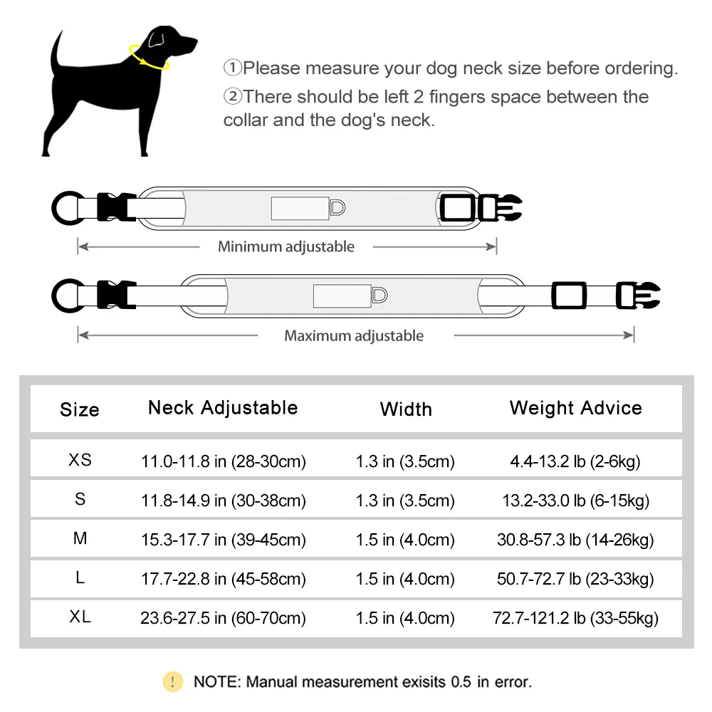 Personalisiertes Hundehalsband aus Mesh, atmungsaktiv, reflektierende Haustier-Halskette, langlebig, für kleine, mittelgroße und große Hunde, kostenlose Gravur – Detail 4