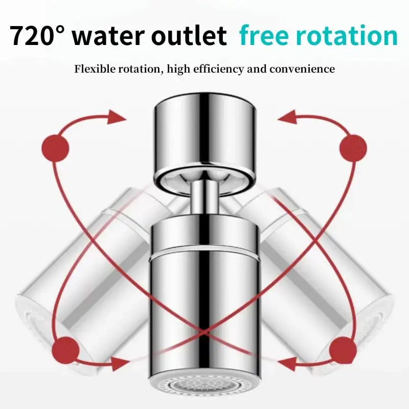 Universal Splash-Proof Washing Artifact Universal Joint Adjustable Water Pressure Faucet Rotatable Extension Shower Spout