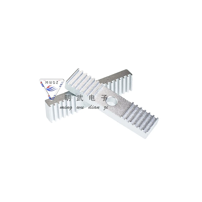 Reprap 3D Printer Synchronous Belt Fixed Plate Clamping Belt Aluminum Tooth Plate 9*40mm Oxidation Treatment