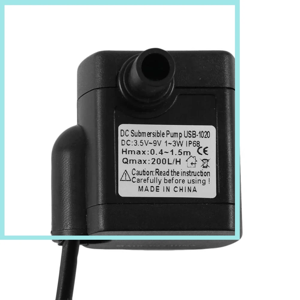 DC 3.5V-9V Mini Submersible Water Pump for Aquarium Landscape Fish Bowl Micro Pump 3W USB-1020  Accessories Pet Supplies B2 view 6