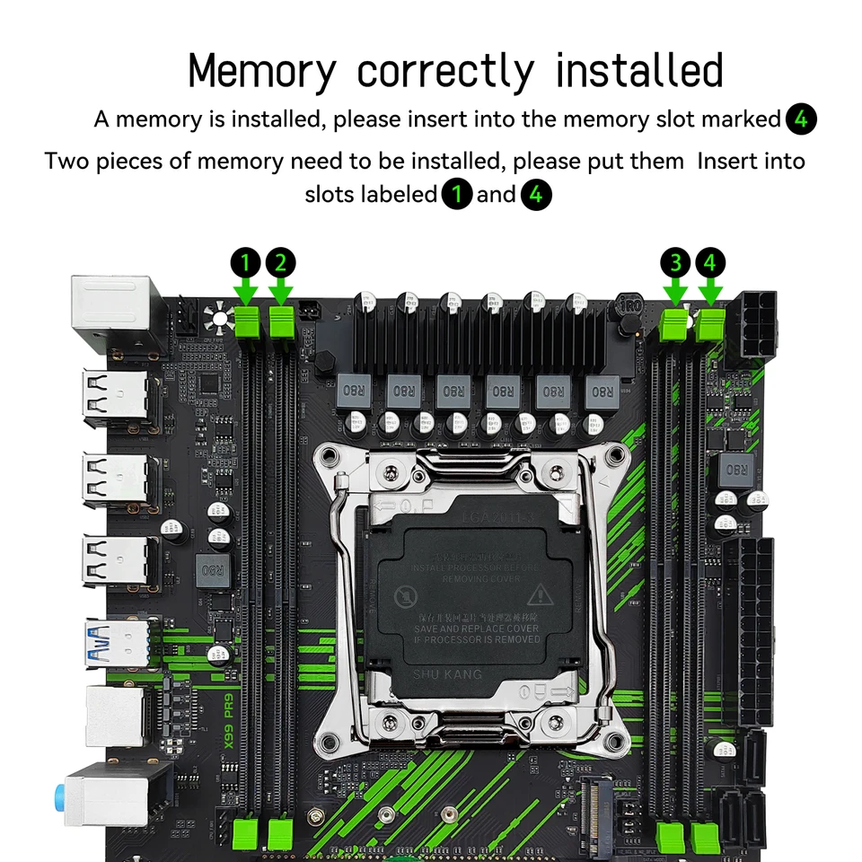 MACHINIST X99 PR9 Motherboard Optional Kit set LGA 2011-3 Intel
