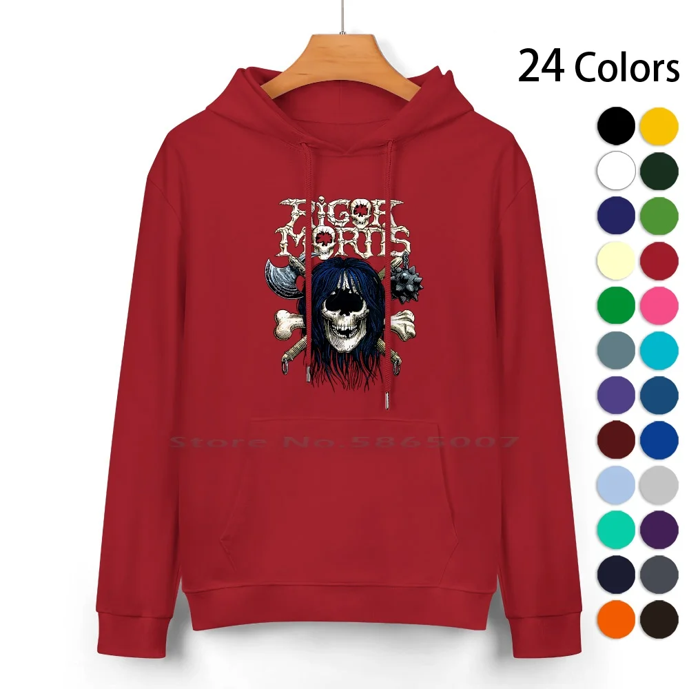 Rigor Mortis-Classic Old School Thrash Death Heavy Metal Pure Cotton Hoodie Sweater 24 Colors Classic Band Music Black Metal