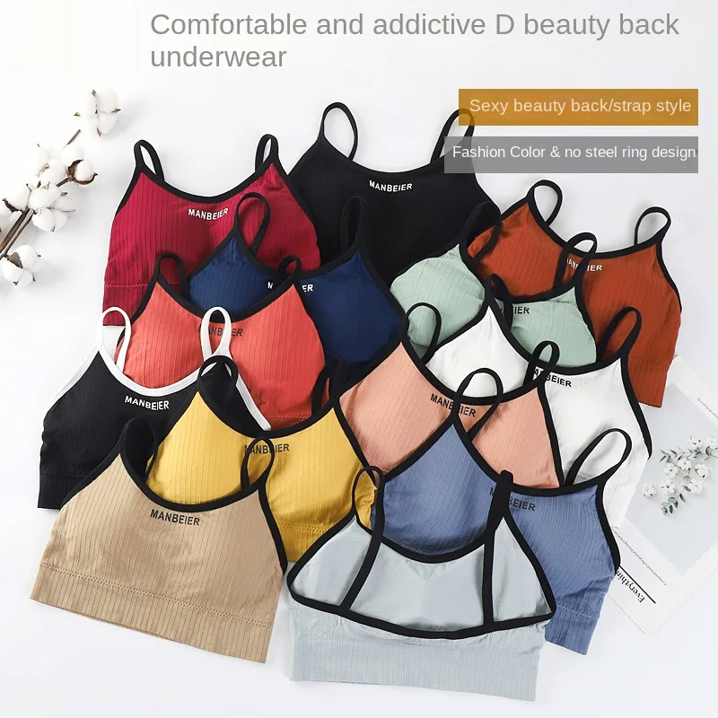New Sports Bra For Women Gym Sexy Crop Top Bra Women Cotton Underwear Soft Comfort Tube Tops Female Brassiere Tops For Girls