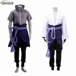 Uchiha Sasuke Cosplay Costume Wig Anime Suit Halloween Comic Clothes Outfit for Adult and Children