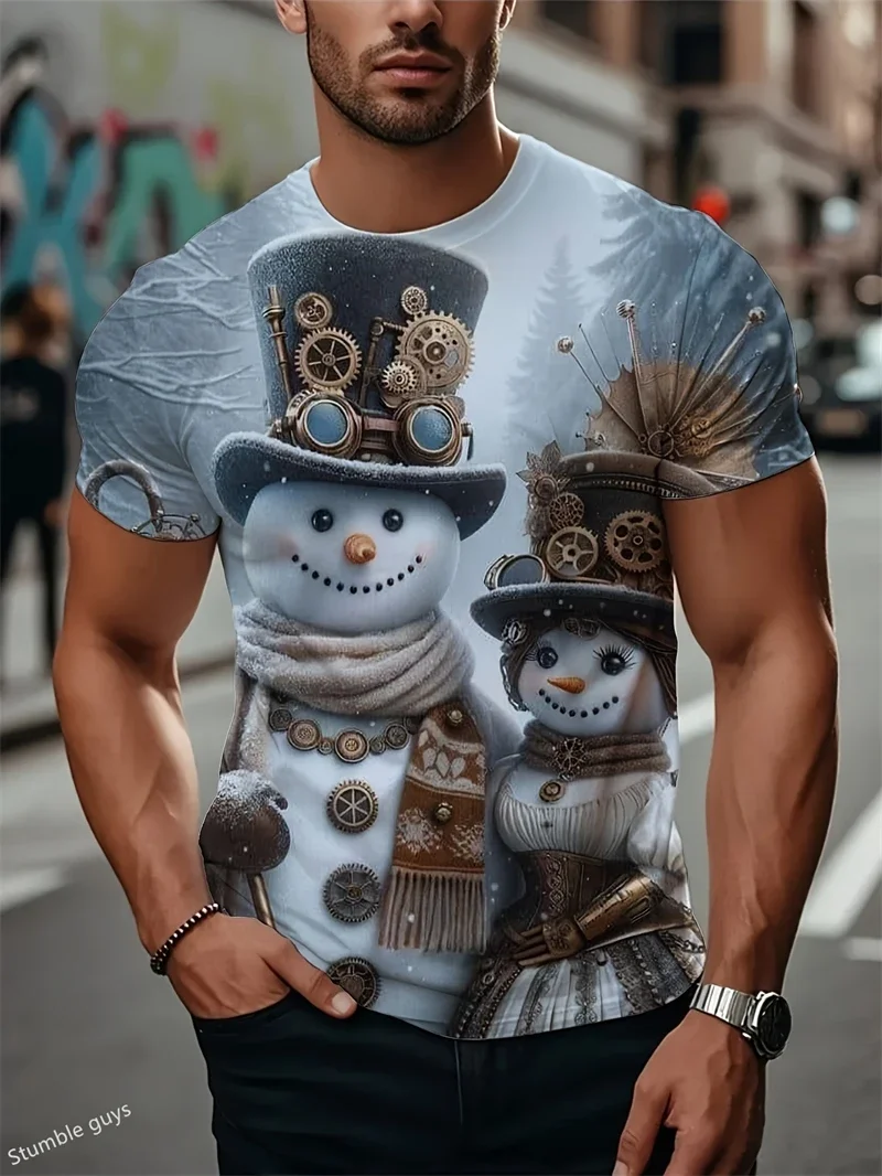 Herren Übergroßes Sport-T-Shirt Sommer Anime-Muster Locker Geschnitten Kurzarm Leicht Bequem Modisch