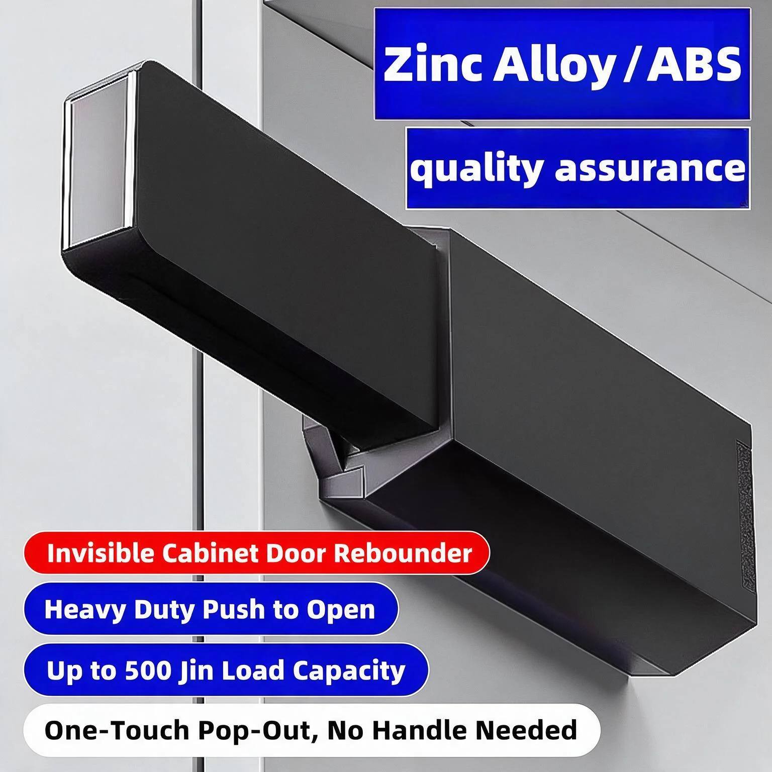 Concealed Cabinet Door Push‑to‑Open Latch Heavy‑Duty Automatic Pop‑Out Catch for Wardrobe Household Cabinet Hardware Fitting