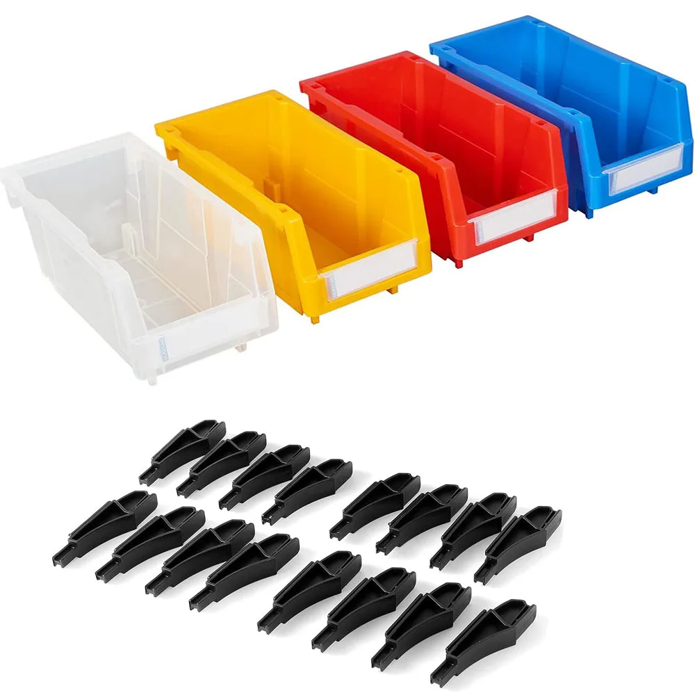 

Plastic Stackable Tool Garage Storage Box,Workshop Storage Bins,Stacking Container for Garage,Small Parts Screw Organization