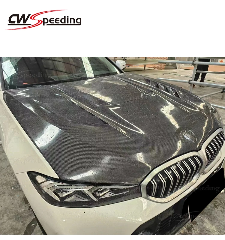 CWS STYLE  5D CARBON FIBER ENGINE HOOD BONNET FOR  3 SERIES G20 G28