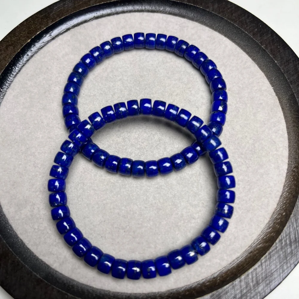 Hot Sale Natural Blue Lapis Lazuli 6mm Beads Bracelet Elastic Stretch Healing Energy Gemstone Unisex Jewelry