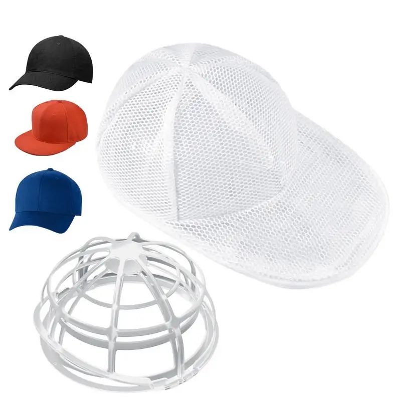 

Dishwasher Baseball Hat Cleaner Dust-Proof Multifunctional Hats Washing Frame White Hat Cleane For Flat Brim Hats Curved Brim