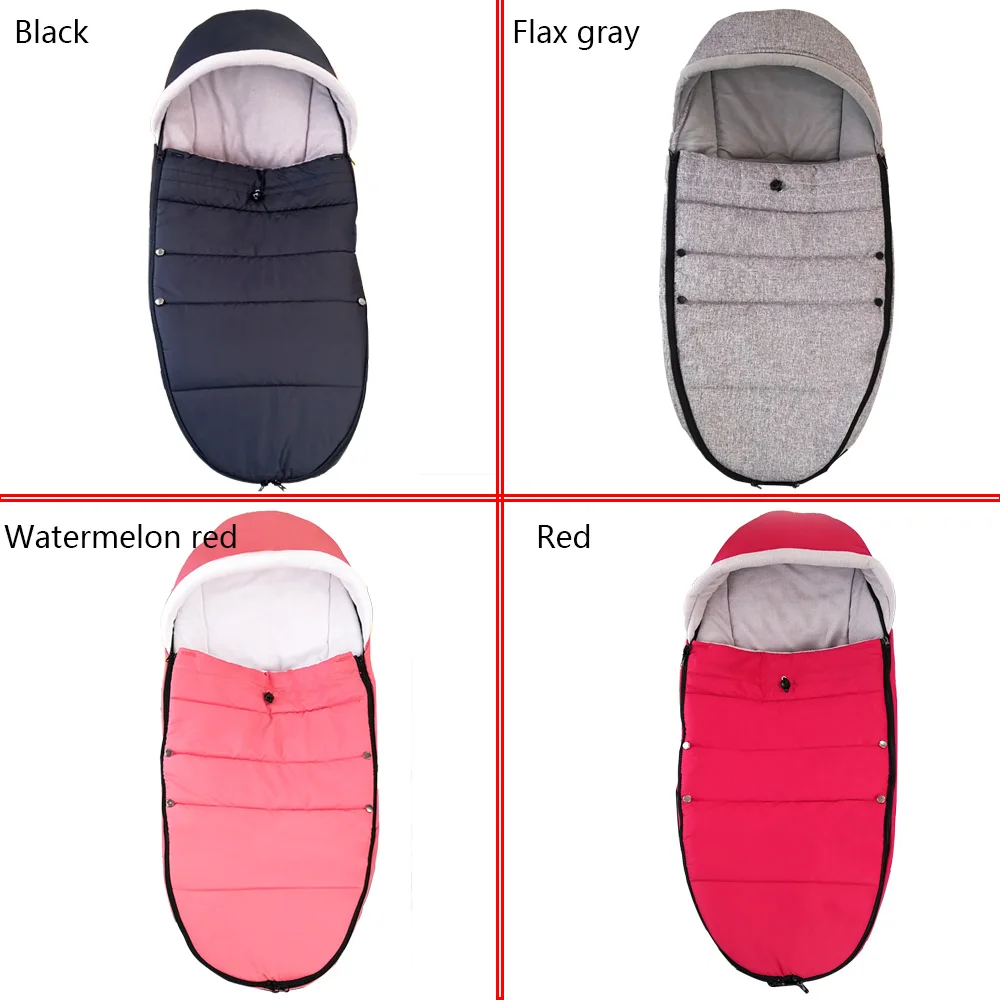 Universal Baby Stroller Accessories Sleep Bag Sock Bilateral Zipper Windproof Warm Sleepsack Pushchair Footmuff For Babyyoya