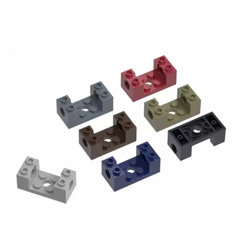 Gobricks GDS-1174 Técnico, Tijolo 2 x 4 x 1 1/3 com 2 x 2 Furos e Recorte Presentes compatível com lego 18975 26447 DIY