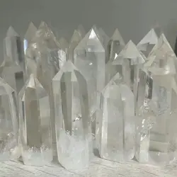 1pcs Brazilian Natural Quartz Crystal White Crystal Brazilian Crystal Healing Crystal Ornaments