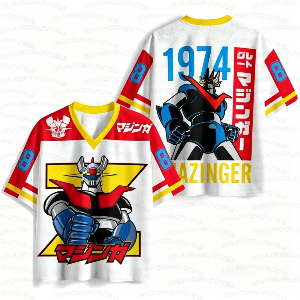 New  Men's Women's 2026 Anime Mazinger Grendizer Jersey Summer Soccer Shirt Casual Sports T-Shirt Tops