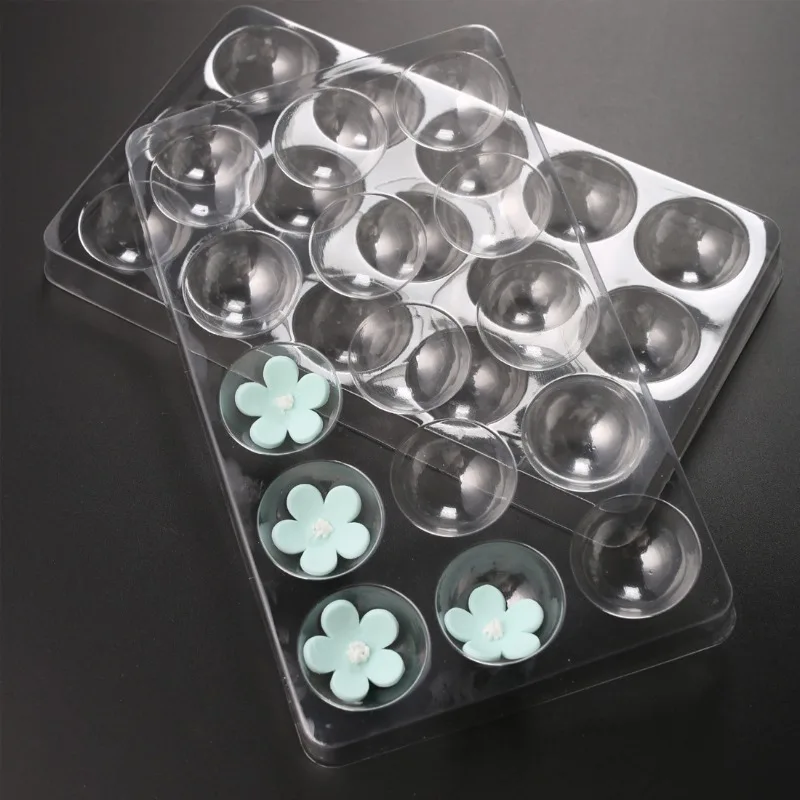 15 Holes Cake Decorating Tools Cake Fondant Sugar Flower Drying Rack Petal Shaping Tray Transparent Plastic Mould