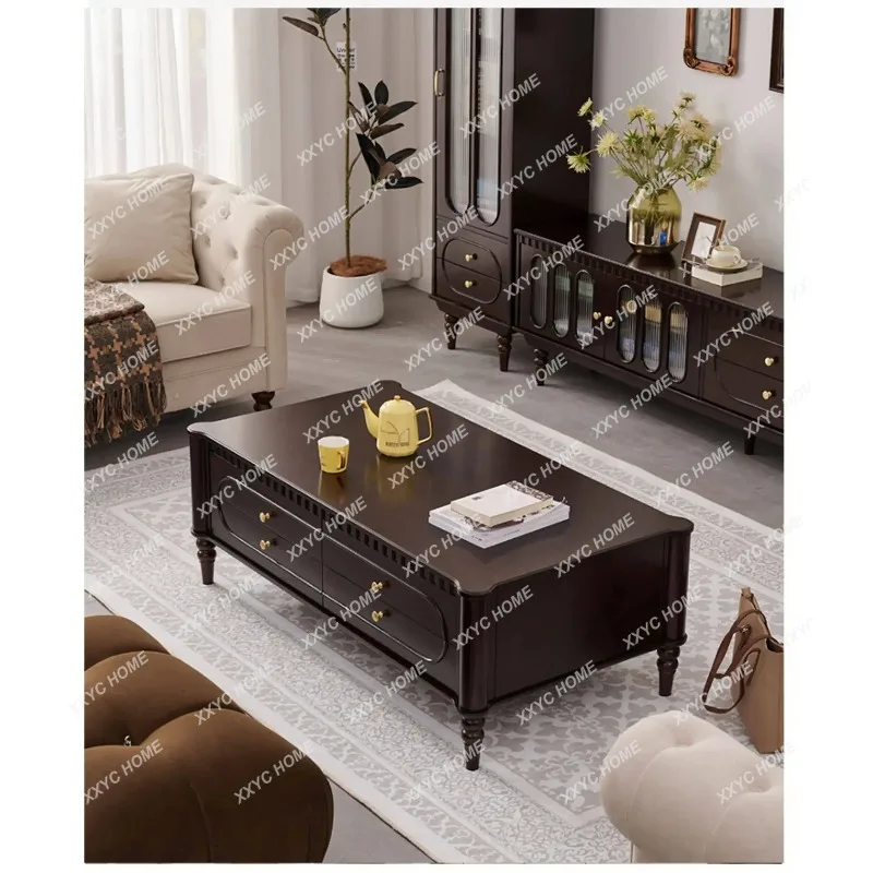 XXSimple Brown Luxury Coffee Tables Walnut Classy  Salon Living Room Coffee Tables Apartment Vintage
