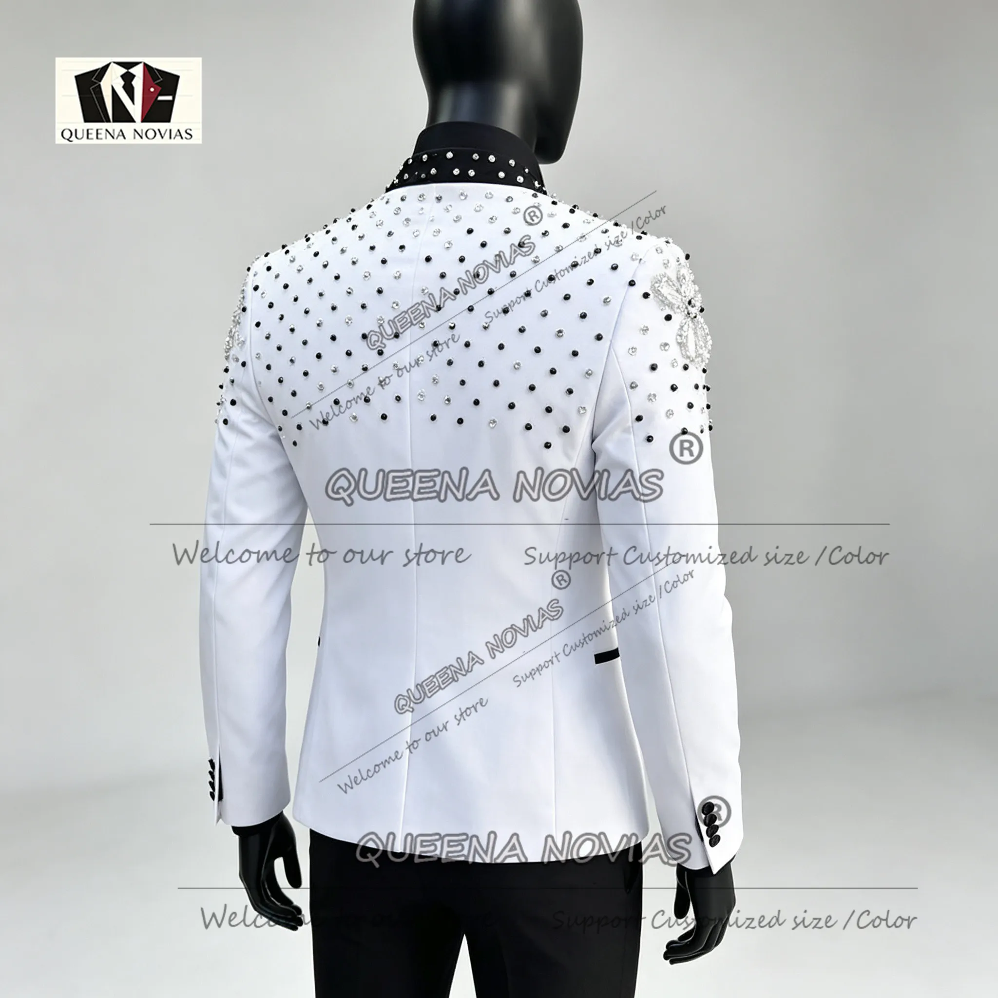 Luxury Crystals Beading Men Su - đánh giá và giá Men Formal Wear Wedding