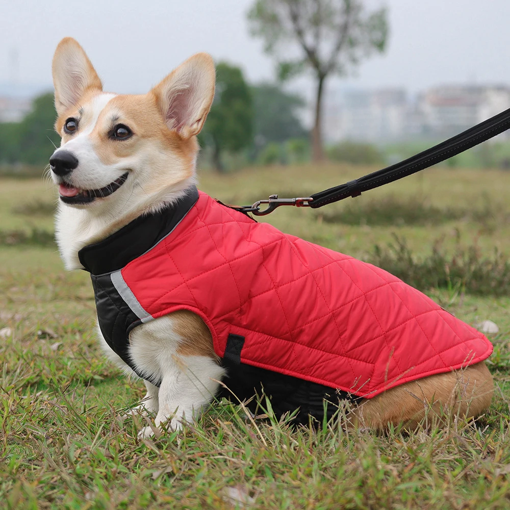 Winter Hund Kleidung Wasserdichte Hund Weste Jacke Für Kleine Große Hunde Warme Haustier Hunde Mantel Gepolsterte Kleidung Französisch Bulldog Outfits – Detail 15