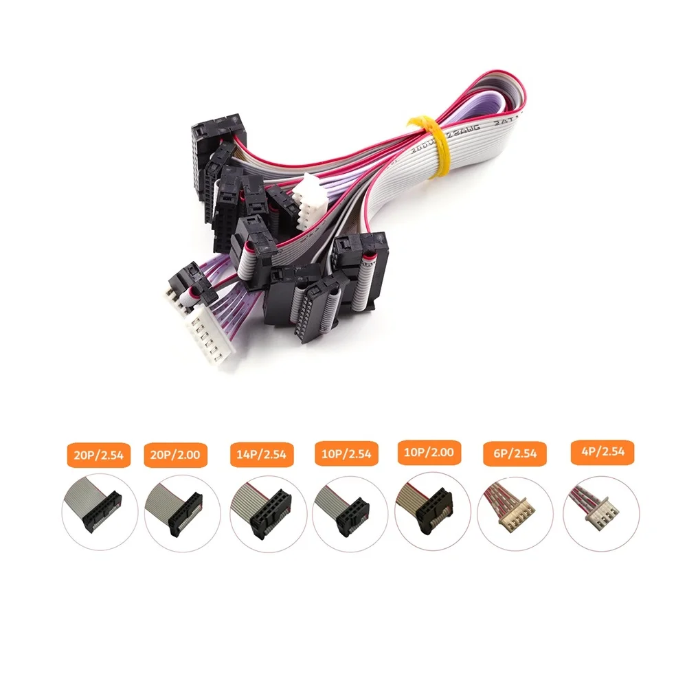 For J-Link V9 Emulator J link V8 Jlink v9 JTAG Debugger Adapter Converter SWD STM32 4 Pin 6 Pin 10 Pin 20 Pin Flat Ribbon Wire