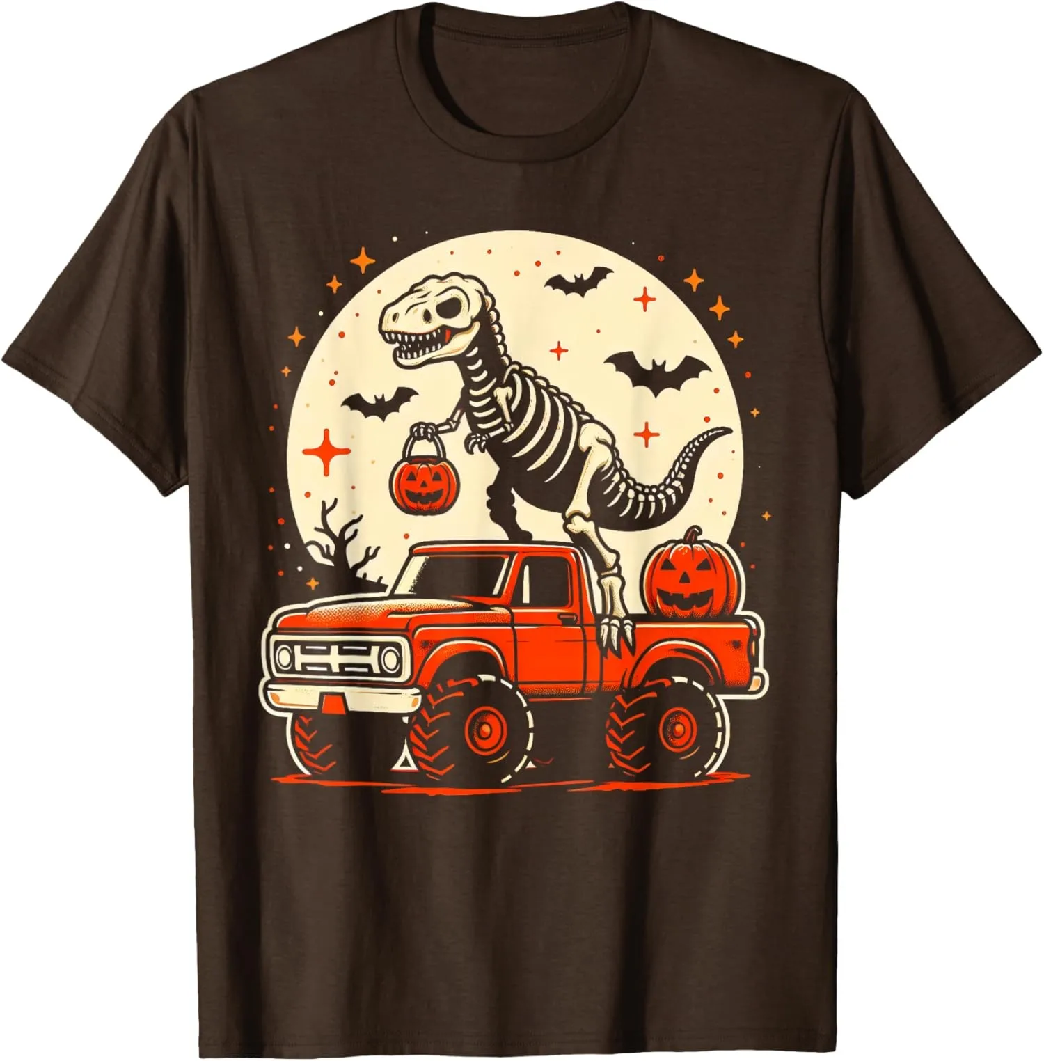 Funny Halloween T Rex Dino Dinosaur Skeleton Funny Unisex T-Shirt